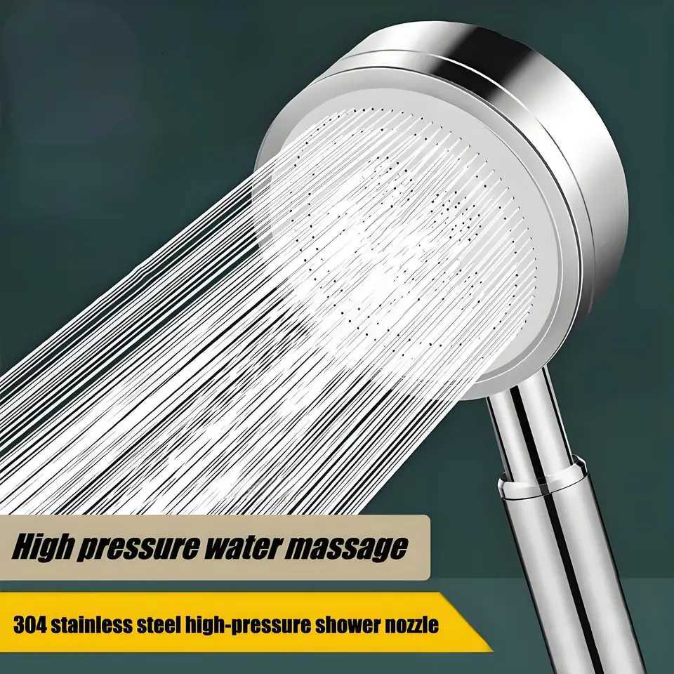SUS 304 Stainless Steel Shower Head High-pressure Handheld Bathroom Wall Mounted Pressurized Water Saving Rainfall ShowerM251120