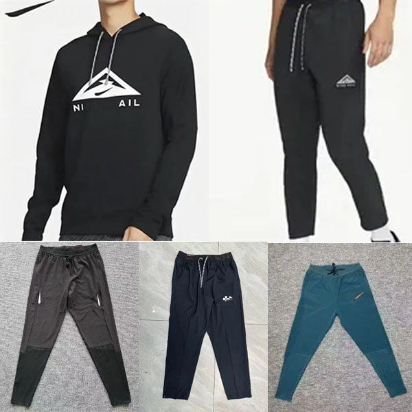 Phenom Elite Trail Running Pants Tech Fleece Sports Stretch Sweatpants Niki Running Mens Gym Elastic Fiess Tights Sportswear Training Compression Jogger Pants