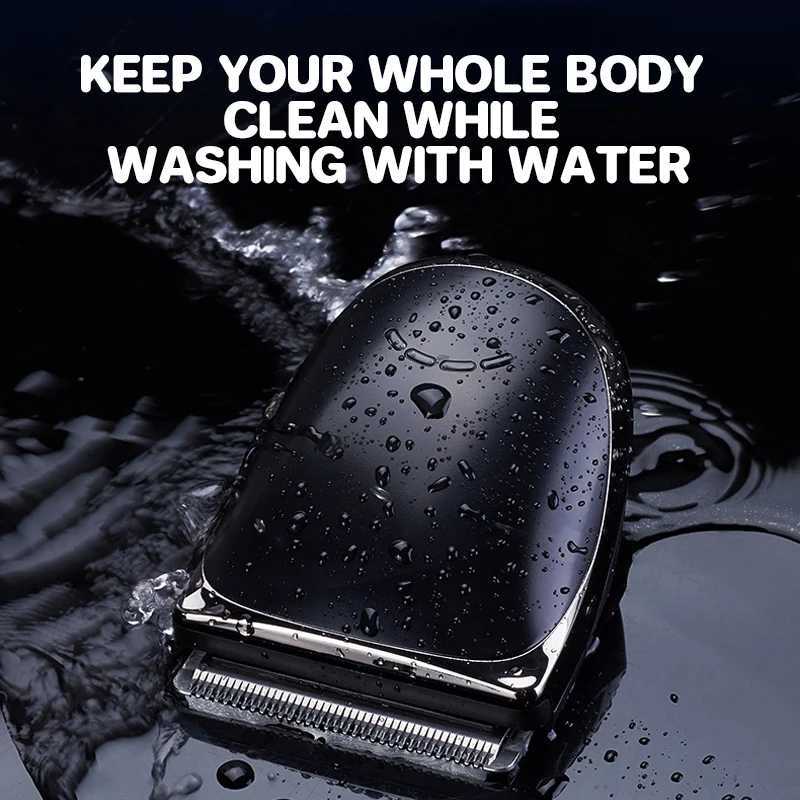Washable Electric Self Hair Trimmer Self-Cut Haircut Kit Fade Style Clipper For Men Skull Bald Head Shaver Width Cutter BladeT251120
