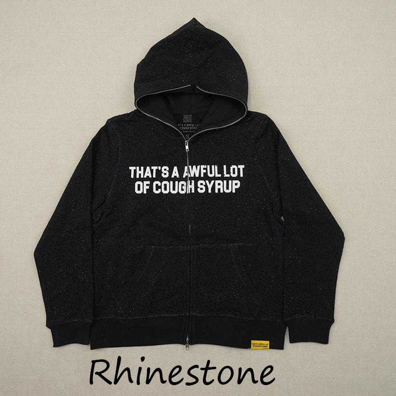 awful lot of caugh syrup sweatshirt rhinestone jacket alocs hoodie men hoodie y2k hoodie designer hoodies graphic hoodie fashion streetwear man tops s--xl aaa