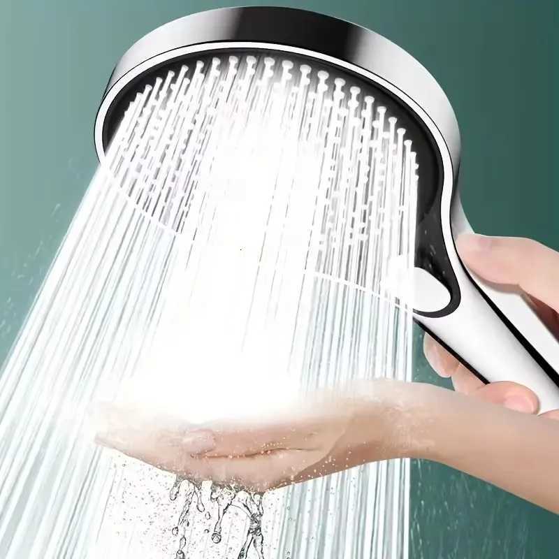 High Pressure 13cm Shower Head Black 3 Modes Water Saving Spray Nozzle Massage Rainfall Shower Bathroom Accessories NewM251120