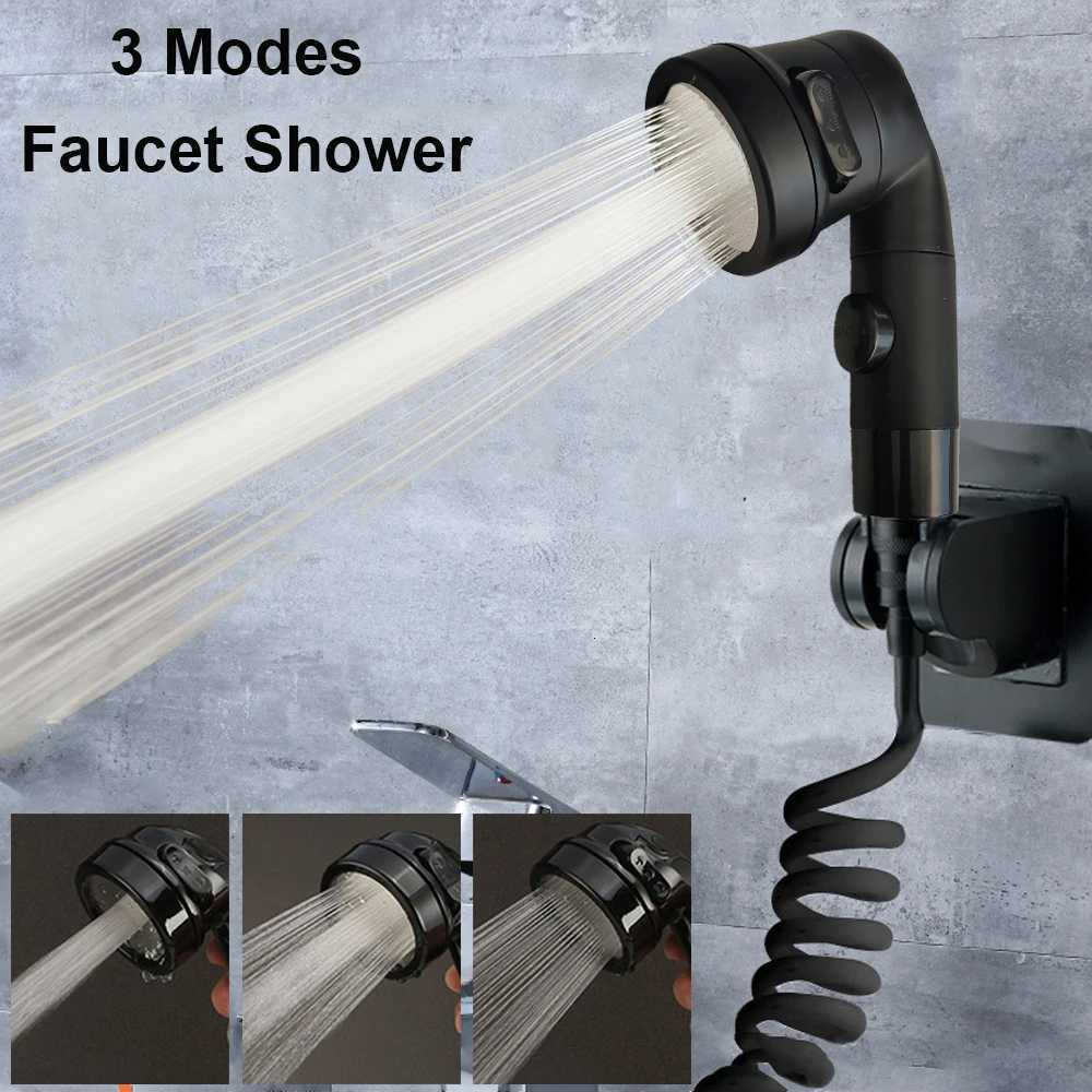 Universal Faucet Diverter Valve with Hose Set Faucet Extender Shower Head Tap Adapter Splitter Set Sink Sprayer AttachmentM251120