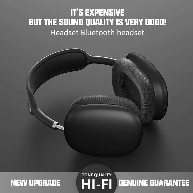 NEW P9 Pro Max Air Wireless Bluetooth hbs headphones Noise Cancelg Earphones Mic Pods Over Ear Sports Gaming Headset For Apple 68 2e