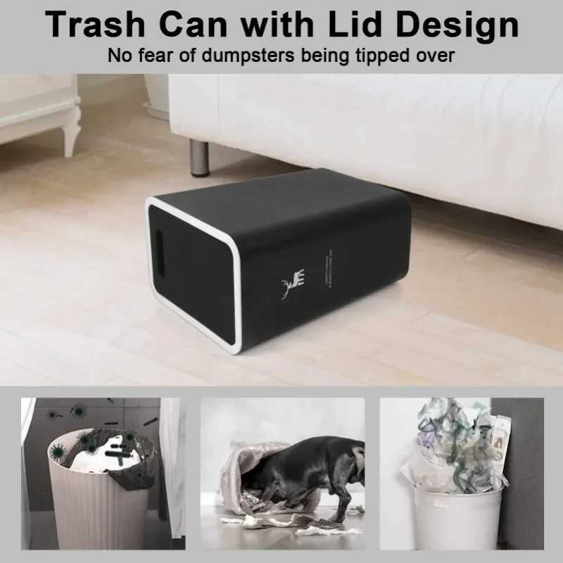 Nordic Press-type Toilet Trash Can 10L15L Household with Lid Kitchen ification Bathroom Living Room Rectangular Garbage Can C251120