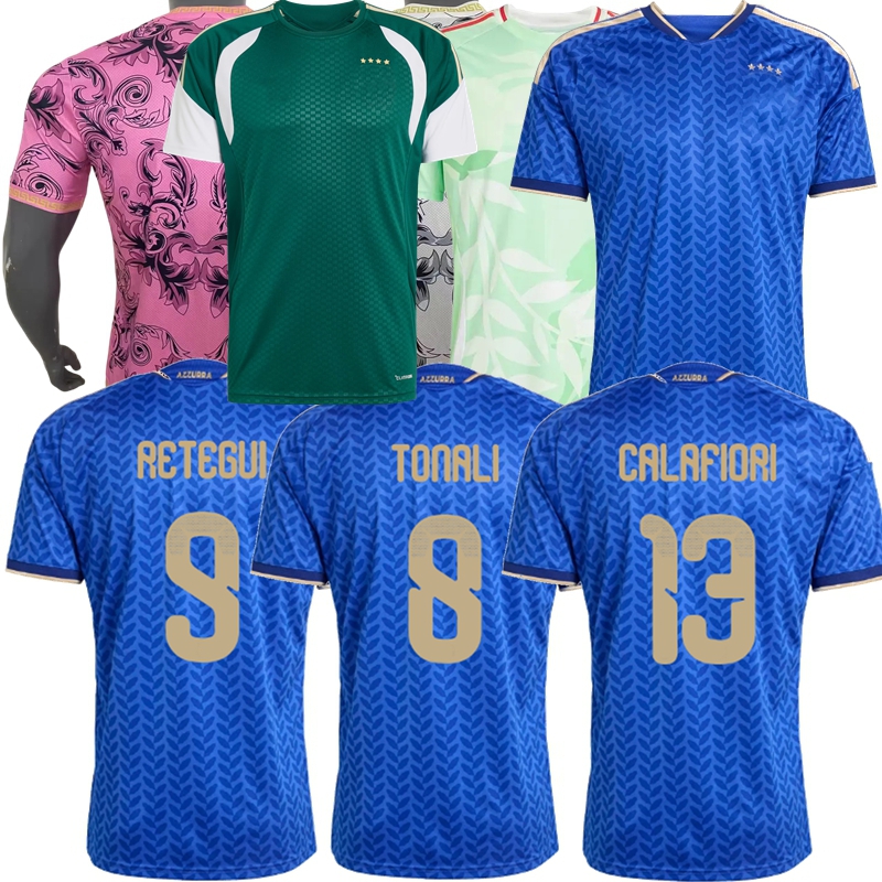2025 2026 2027 Italy soccer jerseys CALAFIORI FRATTESI KEAN BASTONI ORSOLINI DIMARCO DI LORENZO TONALI CAMBIASO RETEGUI RASPADORI National football MEN KIDS shirt