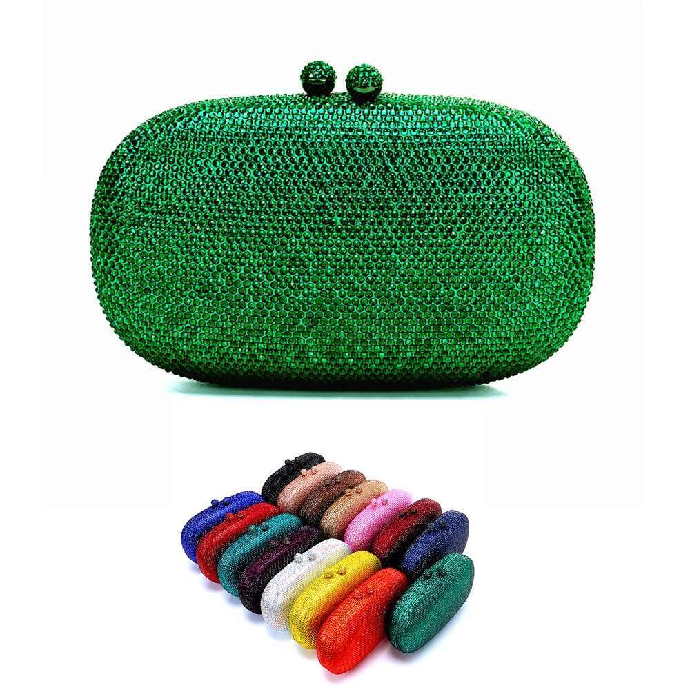 2025 Italy's latest Ladies' dinner bag, clutch bag, diamond-encrusted, full of diamonds, wedding banquet, party evening dress bag designer b