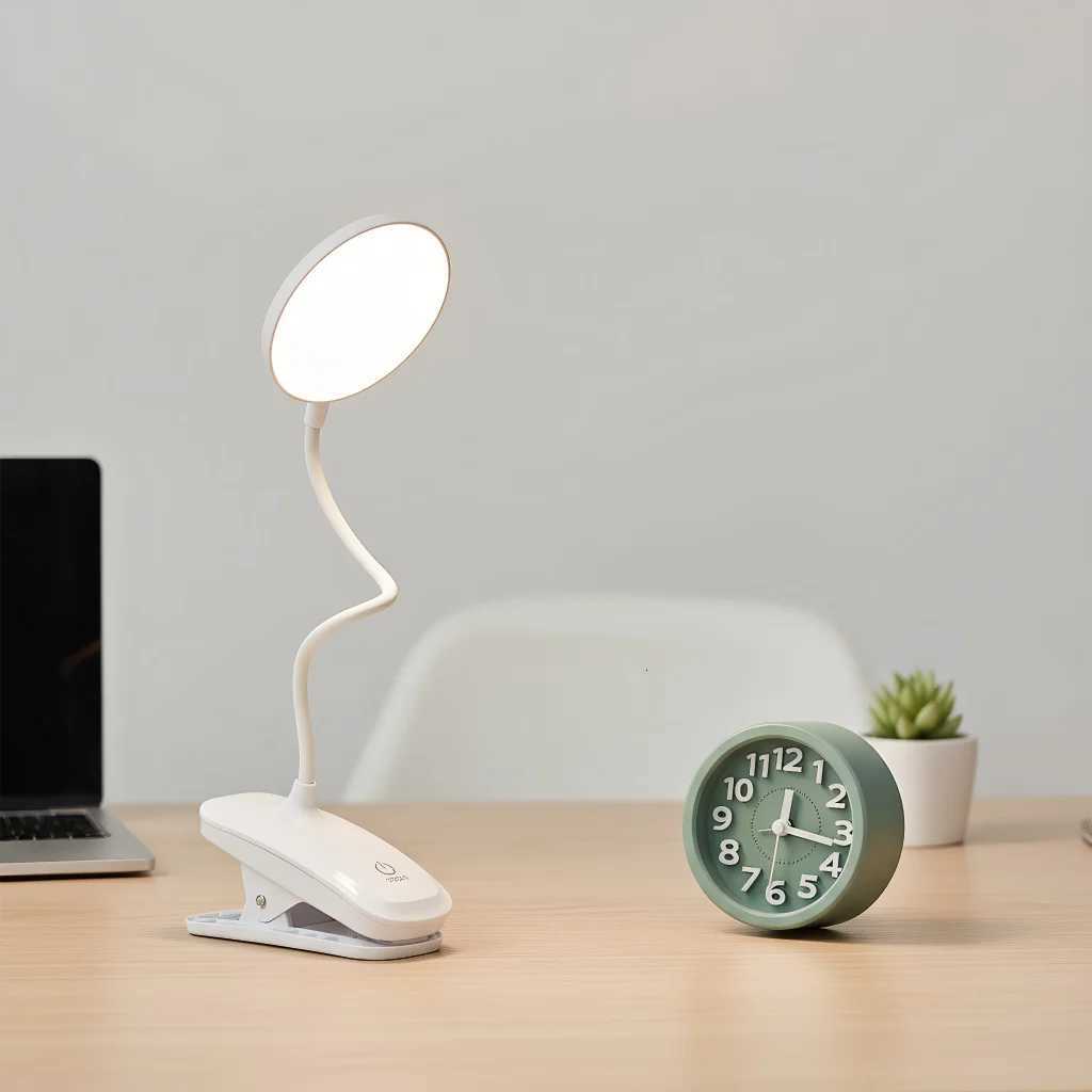 White Folding LED Bed Light - USB Eye Care Reading Lamp M251120