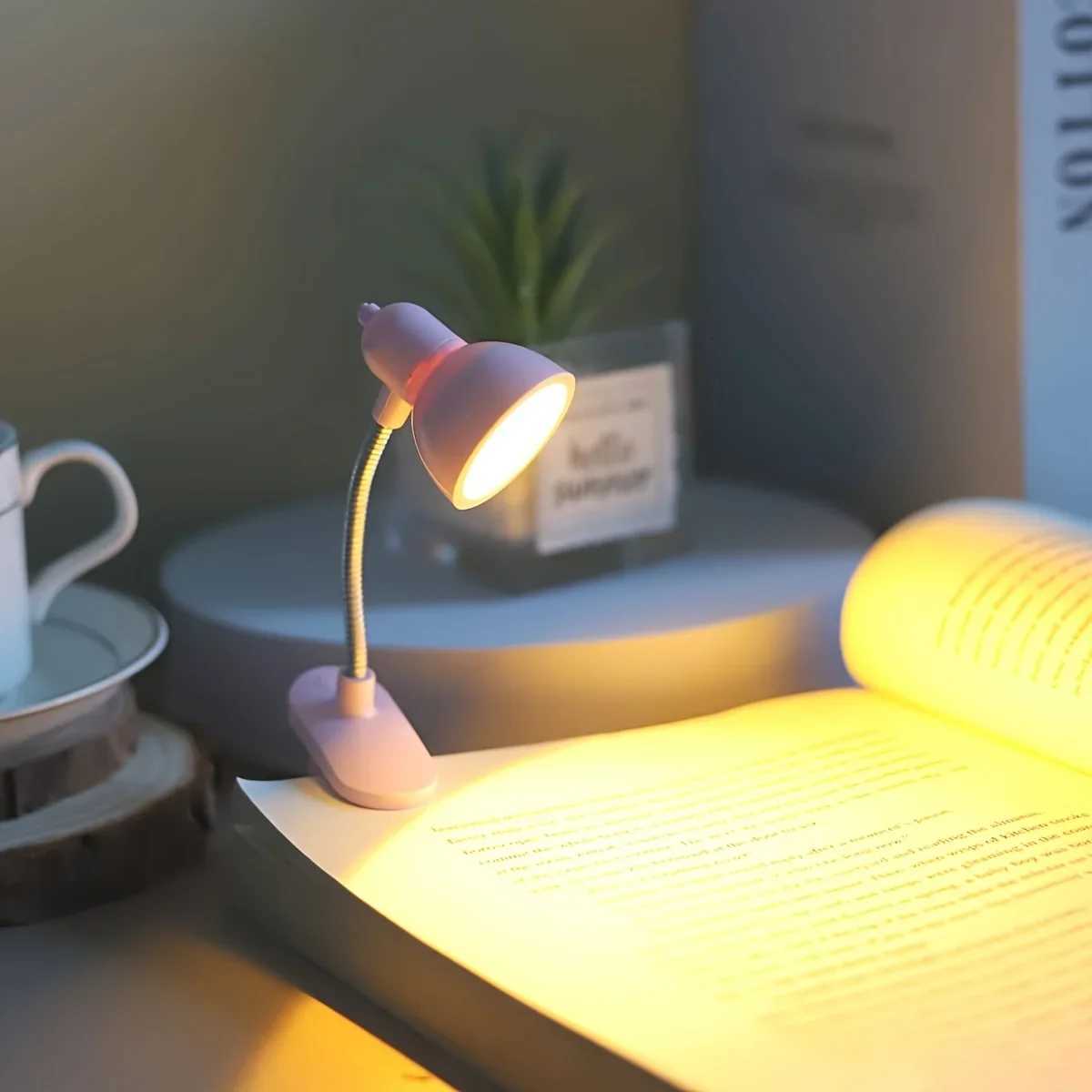 Portable LED Lamp Mini Reading Lamps Eye-Friendly Eye Caring Reading Light Clip-On for Books Reading in Bed Desk Assessories M251120