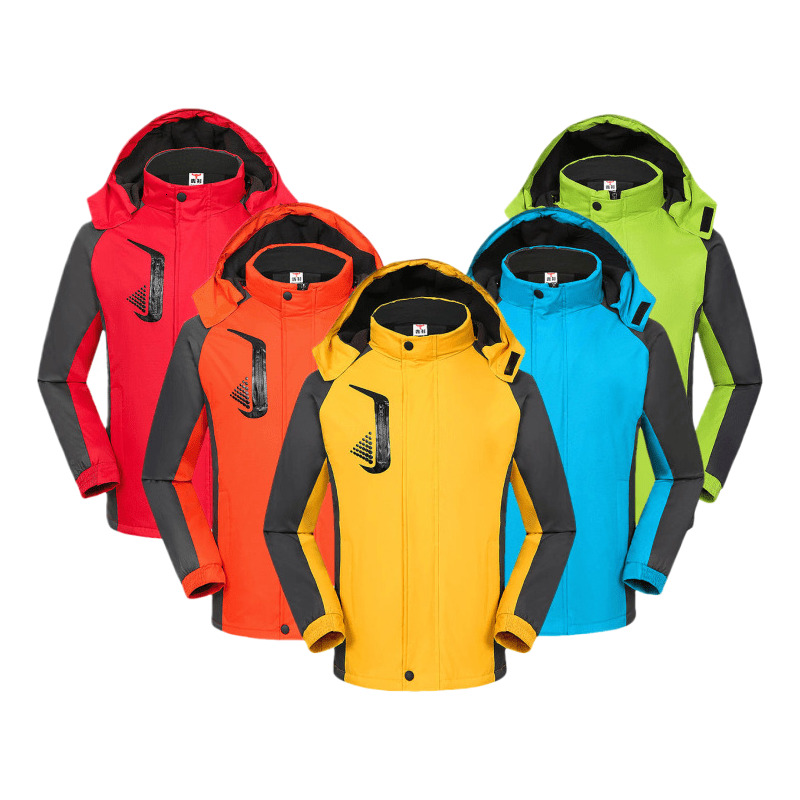 Fleece-Lined Thickened Integrated Jacket Fleece-Lined Waterproof Outdoor Hiking Workwear Jacket for mmen and women free shipping