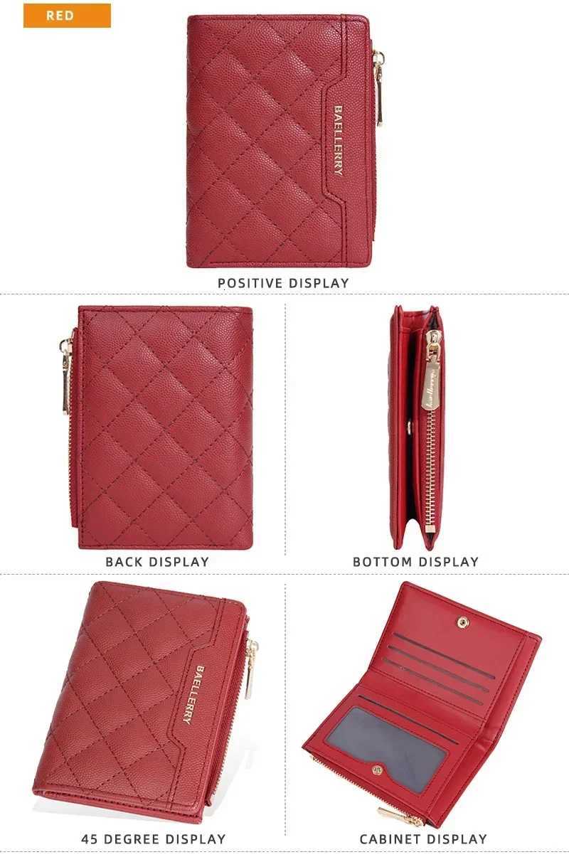 Fashion Wallet purse Short Women Wallet Baellerry cross wallet Quilted Multi Card Zipper Zero WalletW251120