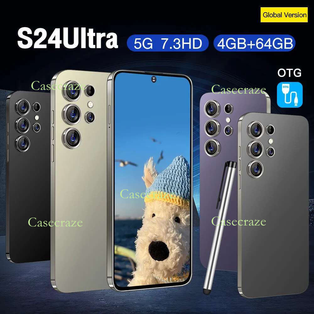 S24Ultra 10-core 7.3-inch perforated screen, resolution 1440*3200, 5G signal,50MP+108MP battery 8000mah, Android 14,ChatGPT, external stylus, supports