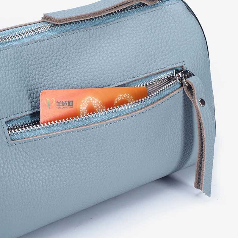 Annmoer New Fi Genuine Leather Shoder Bag Large Capacity Crossbody Bag Small Size Messenger Bag sac a main femme Y251120