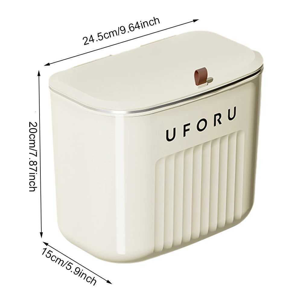 Hanging Trash Can Kitchen Cabinet Garbage Cans With Lid for Bathroom Kitchen Accessories for Office Living Room Undersink C251120