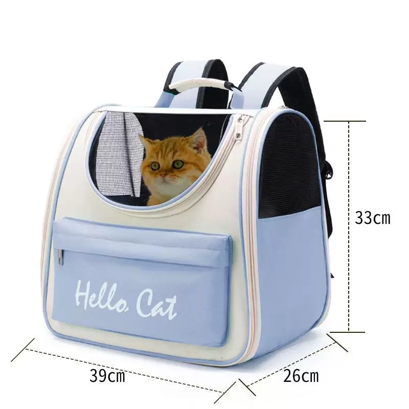 Folding Cat Backpack for Travel, Hiking, and Everyday Use - Double Shoulder Pet Carrier Bag Free shipping