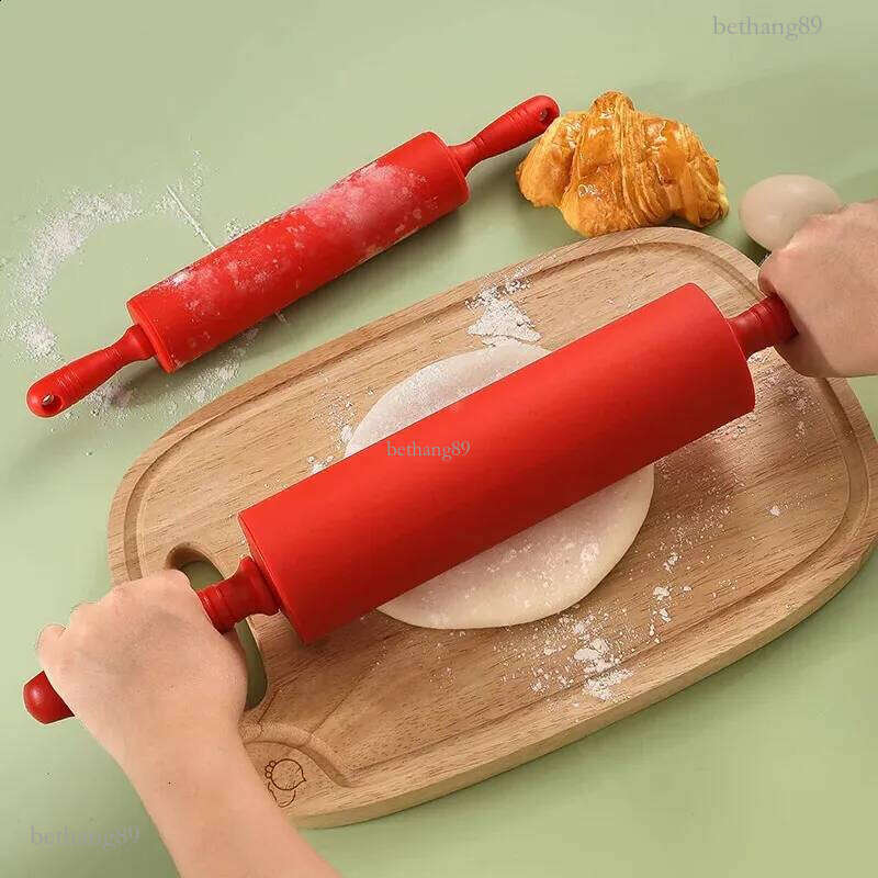 Silicone Large Rolling Pin Roller Non Stick Household Rolling Pin Kitchen DIY Baking Tool 240729