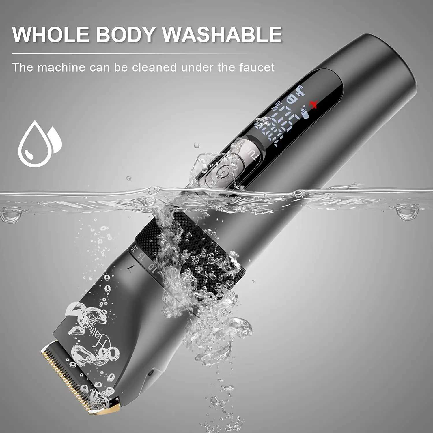 Professional Beard Hair Trimmer Adjustable Facial Body Hair Clipper Men Electric Haircut Machine Rechargeable Barber TrimerT251120