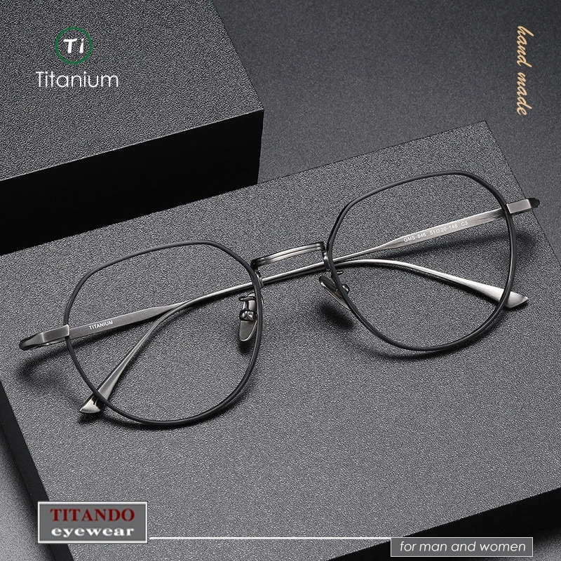 Japanese Retro Pure Glasses Frame Crown Polygonal Mens Optical MASUNAGA Same n GMS846 250410