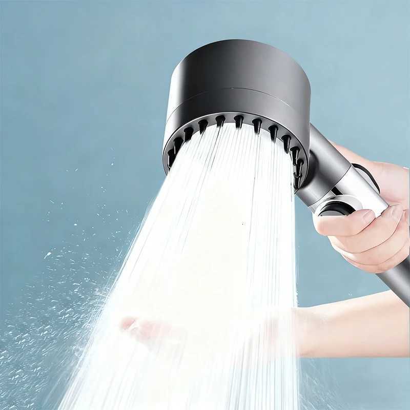 Adjustable Shower Head 3 Mode Rainfall Shower Large Flow Showerhead High Pressure Water Saving Shower Mixer Bathroom AccessorieM251120