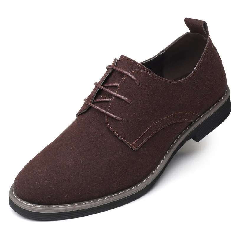 Mens Dress Shoes Legitimate Leather Shoe PU Suede Casual Men Designer Social Male Black Business Man Men's Wedding Summer