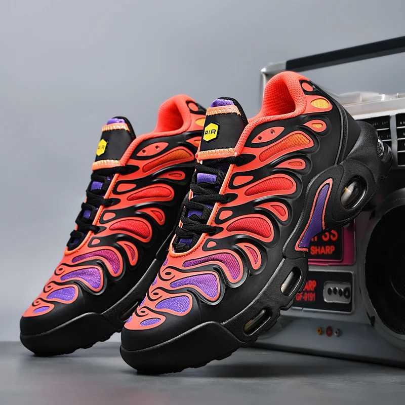 Brand mens running shoes casual sports shoes comfortable outdoor jogging straps breathable fashion blade casual shoesT250420