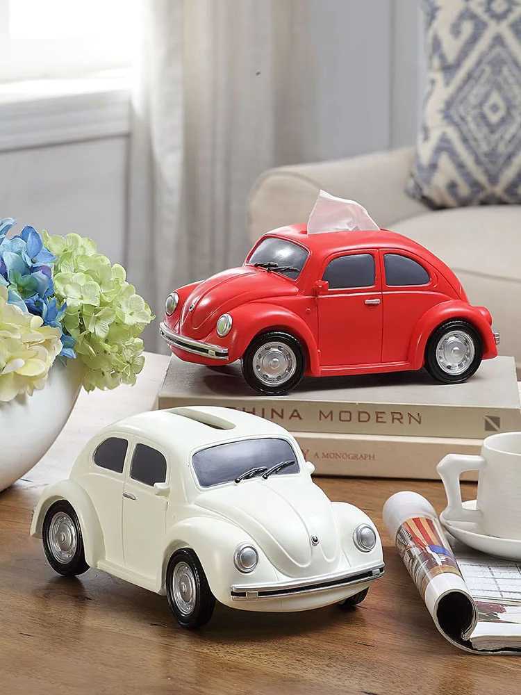 Retro Resin Car Model Desktop Paper Holder Creative Napkin Drawer Design Tissue Box for Office Living Room Home Decor C251120