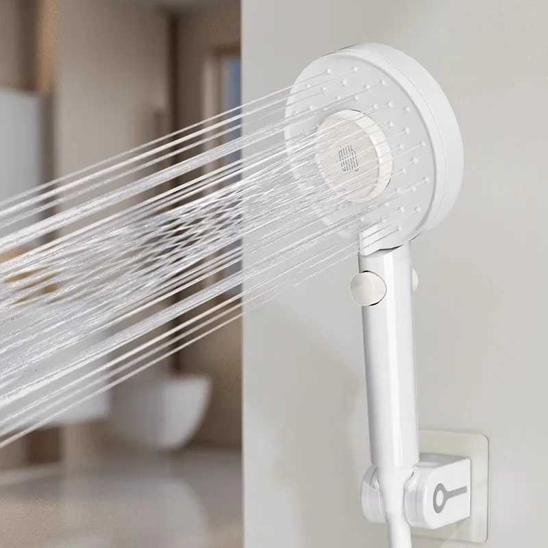 Diiib Shower Head 3 Modes Adjustable G1/2 Showerheads Water Saving One-Key Stop Water Spray Nozzle Bathroom Faucet AccessoriesM251120