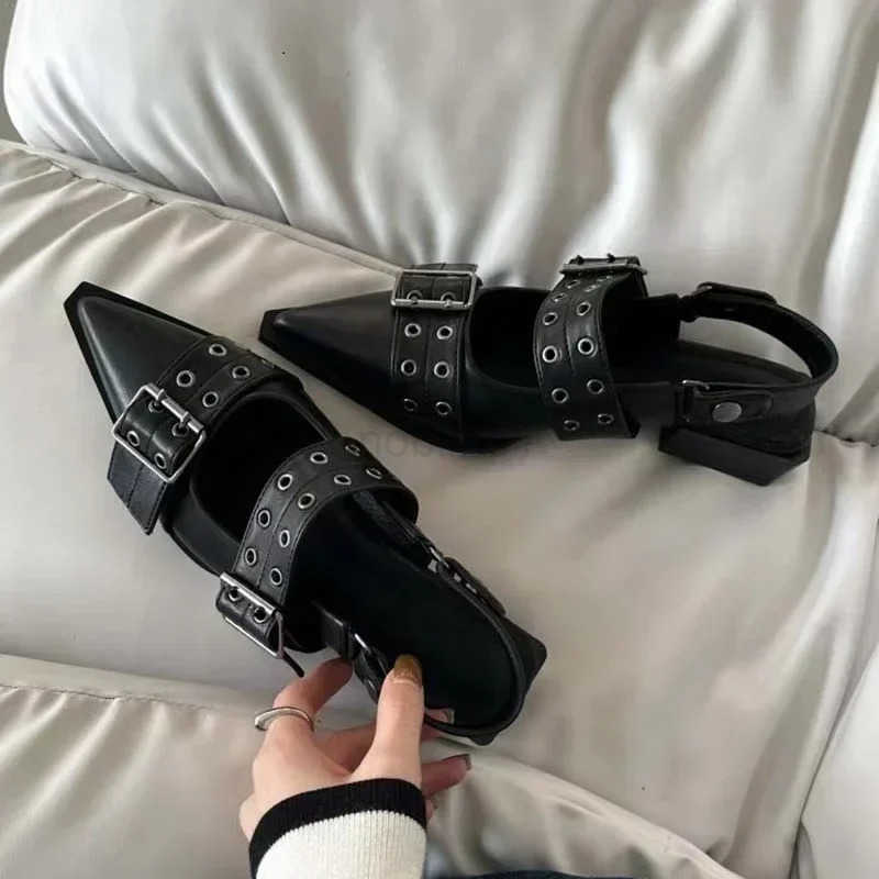 Shoe laces Gothic thick h high h s street style medium h punk casual sandals Z250420