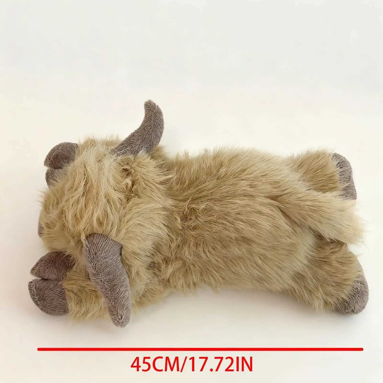 35/45cm Highland Cow Plush Toy Able Stuffed Animal with Long Fluffy Hair Soft Cuddly Gift for Kids Children GiftsXJ251120