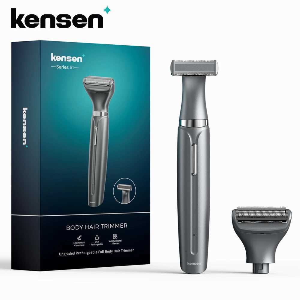 KENSEN S1 Electric Hair Trimmer Body Shaver for Men 2 in 1 Professional Shaver Razor Nose Hair Beard Trimmer Shave Razor MEG-578T251120
