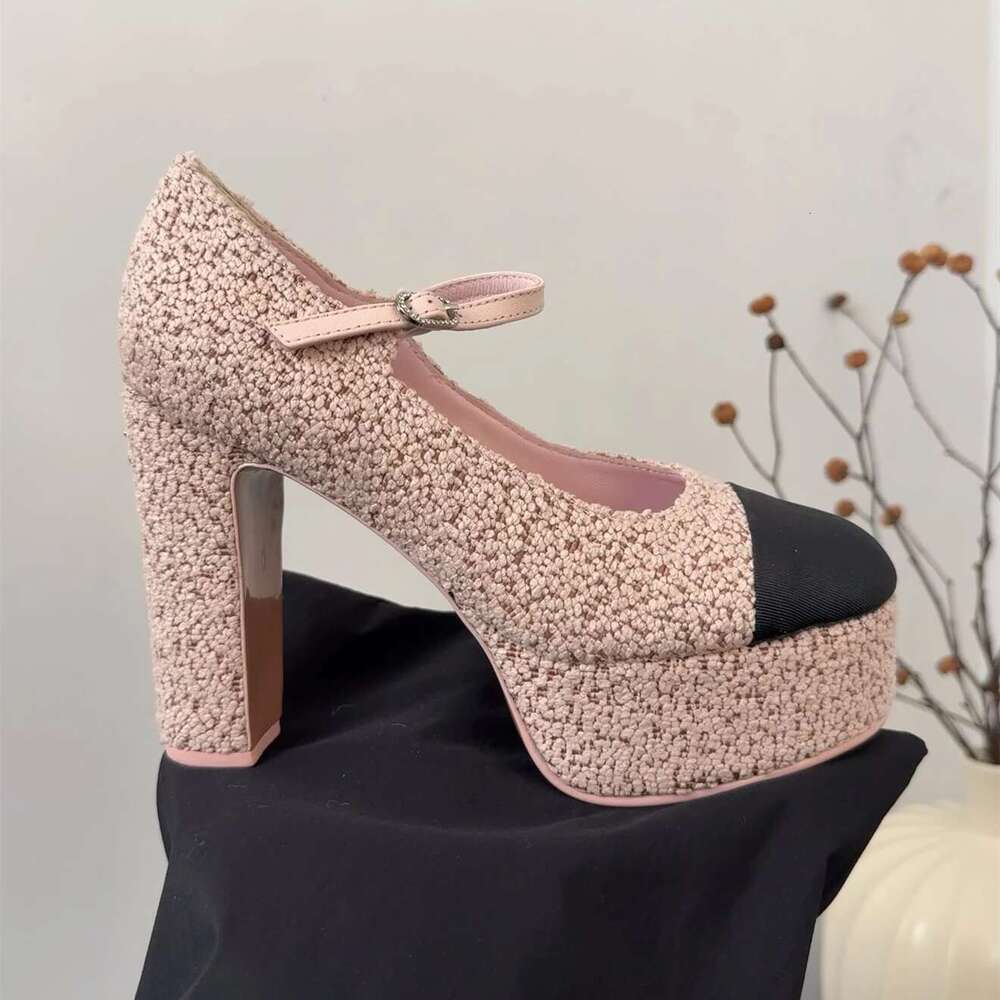 Women Size34-41 Genuine Leather Pumps Mary Janes Super High Heels Flat Platform Roman Designer Shoes atillas De Mujer