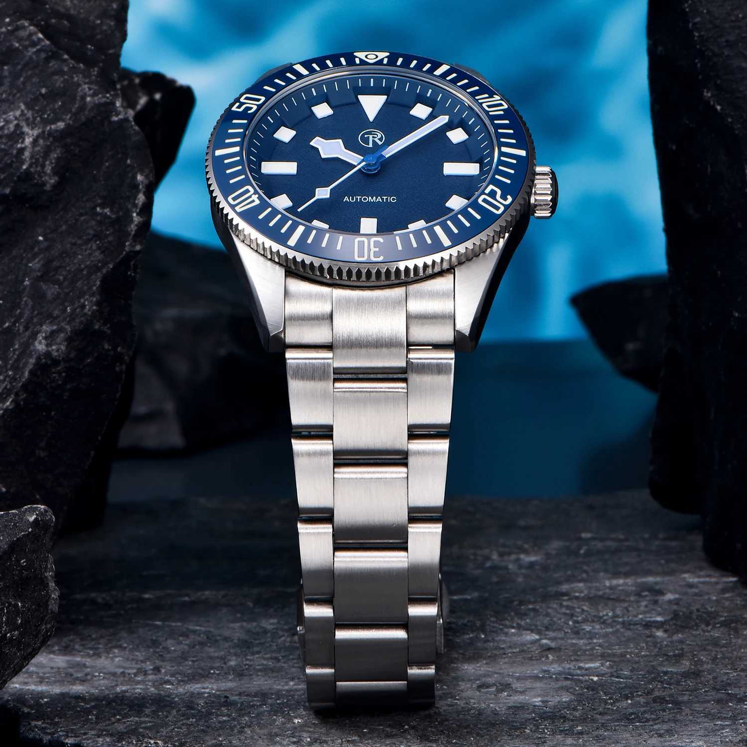 RollsTimi New Diving Mens Watches NH35A Luxury Automatic Watch For Men Mechanical Wristwatches Clock AR Sapphire Mirror Ceramic G251120