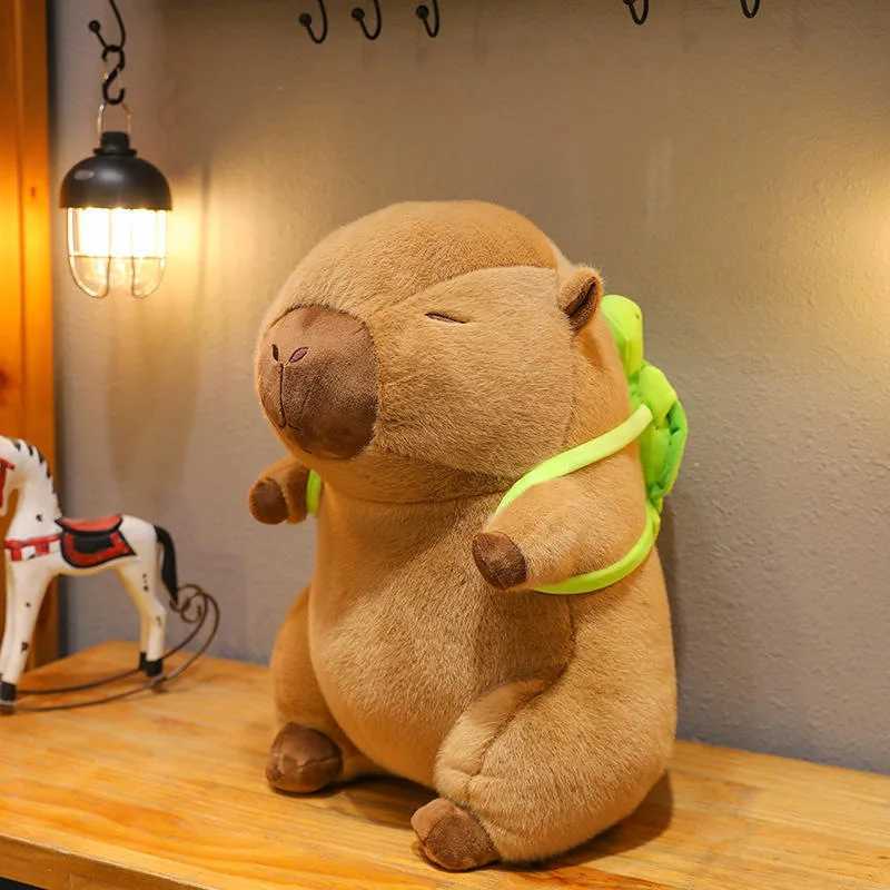 25-60cm Cute Capybara Plush Toy Simulation Capibara Fluffty Doll Internet Celebrity Animals Soft Stuffed Toy Room Decor Kid Gift G251120