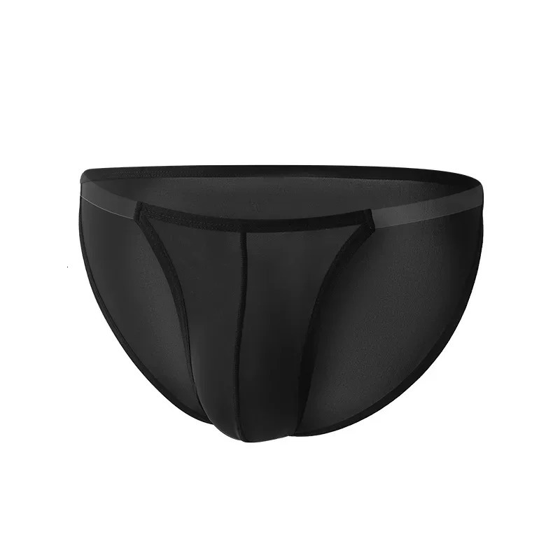 GTOPXMAN Mens Underwear Sexy Transparent Fabric Low Waist Breathable Thin Silk 250417