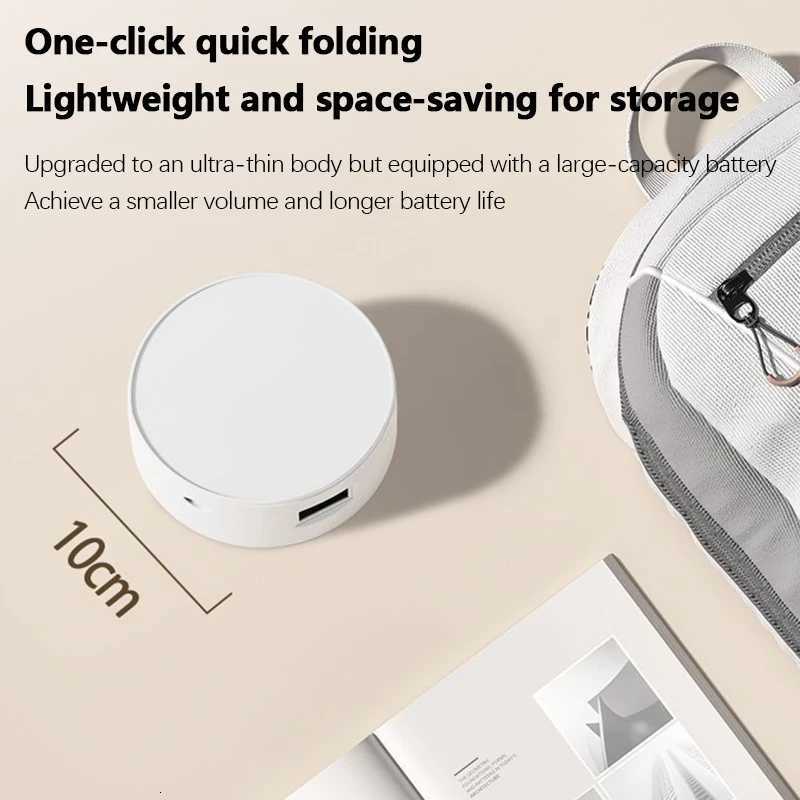 Portable Foldable Lamp With Clock USB Charging Type Fold LED Desk Lamp Energy Saving Rechargeable LED Reading Light M251120