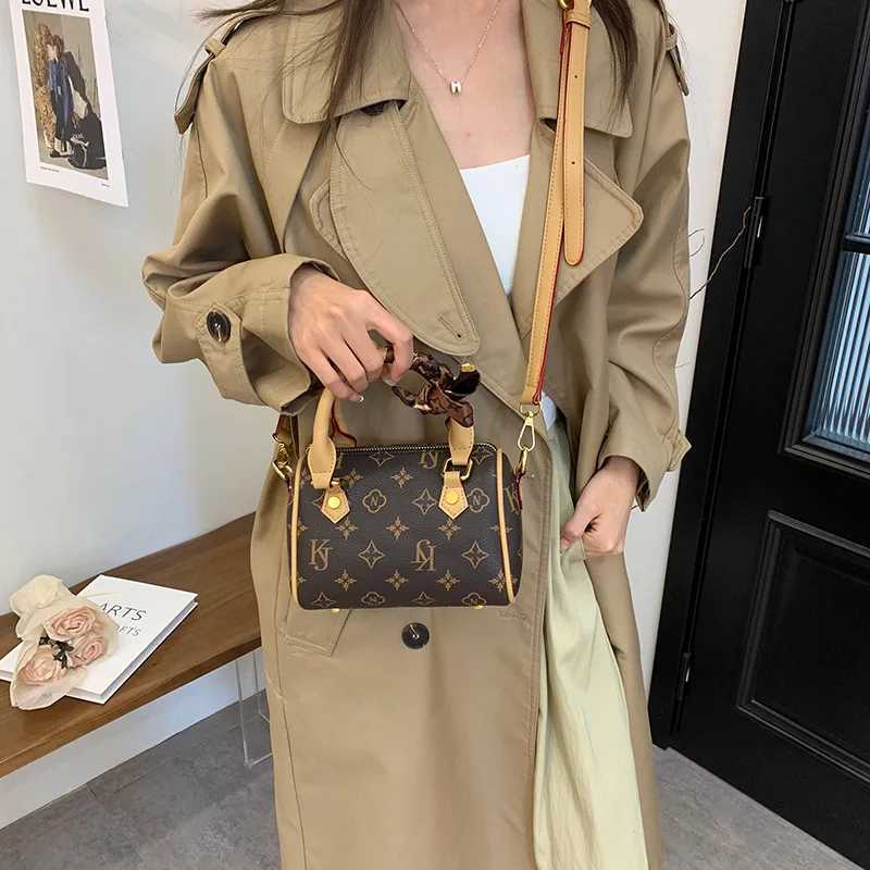 2025 Vintage Print low Bag Niche Top Handle Purse for Wen Luxe Shoder Tote Textured Crossbody Bag Day-to-Night Bag Y251120