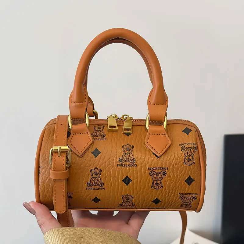 2025 New Barrel Crossbody Bag for Wen Jacquard-Textured Adjustable Shoder Purse Feminine Luxe Day to Night Y251120