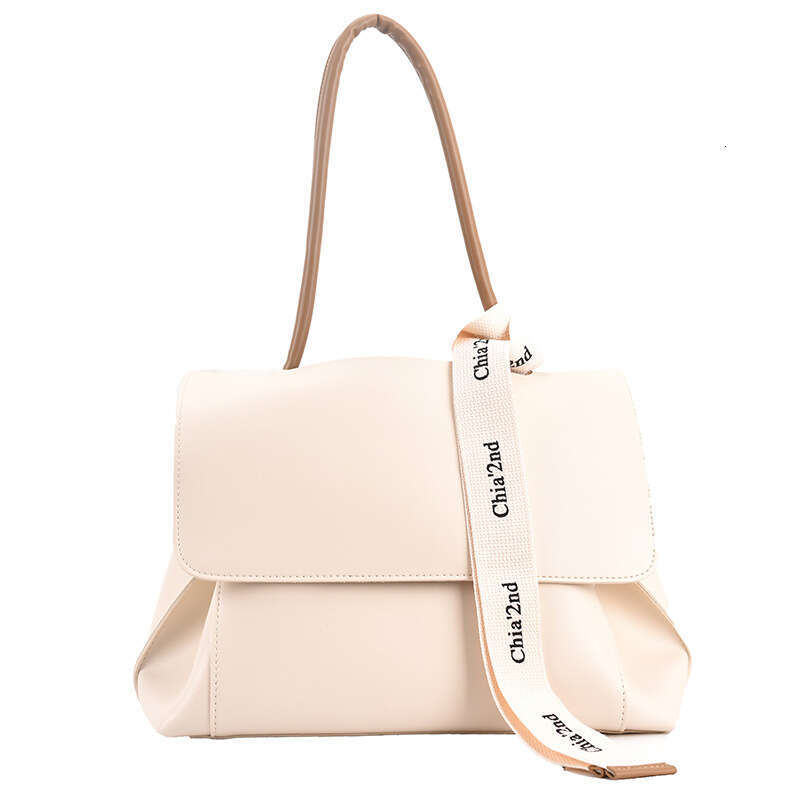 Classic women's bag, internet famous, fashionable, large capacity, simple, solid color texture handbag, stylish single shoulder crossbody tote ba