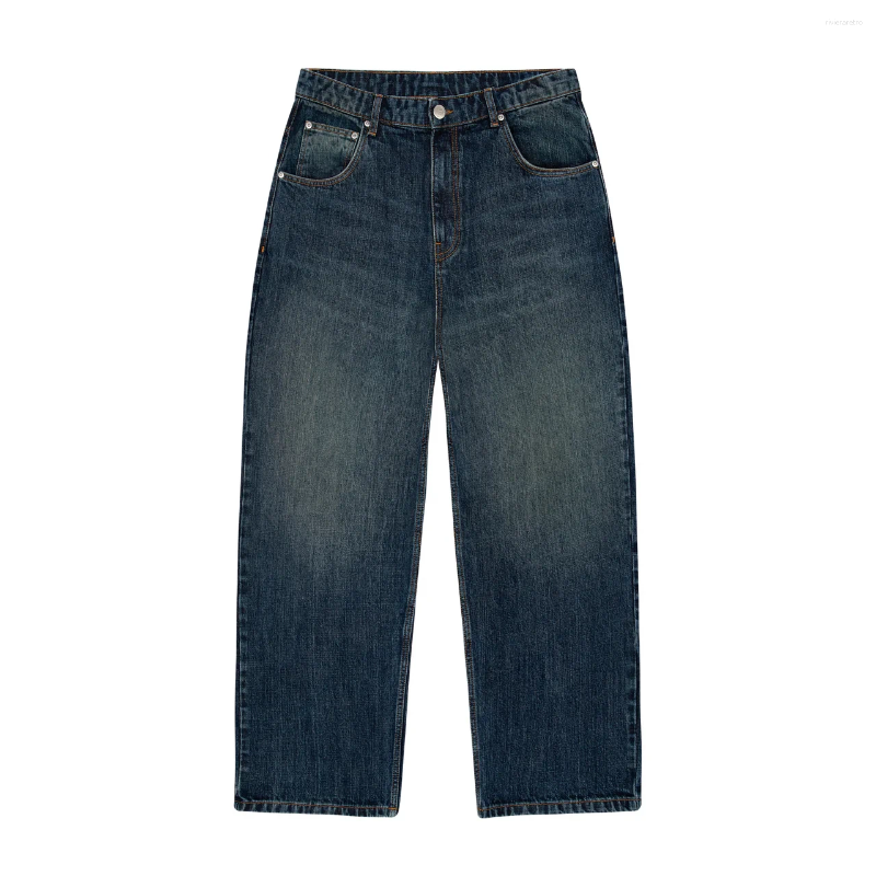 Women's Jeans Y2K Vintage Art Embroidery Unisex Retro Distressed Wide Leg Denim Pants Streetwear Casual Fashion Trousers Z260313