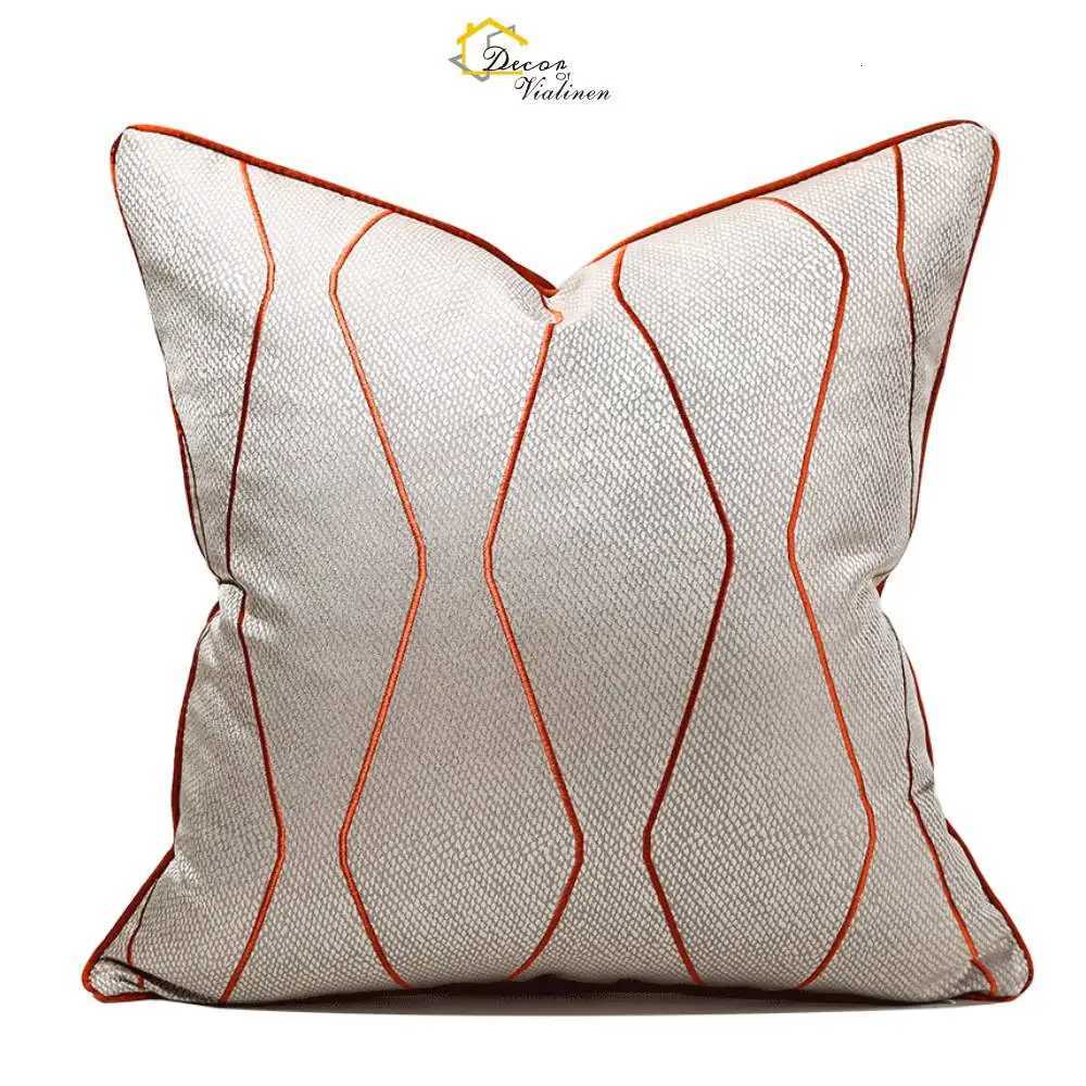 Pillow Case Luxury Jacquard Covers Geometric Decorative Throw Cases for Sofa Living Room Couch Bedroom Accent s Cover C251120