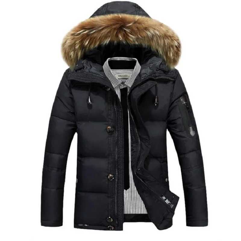 High Quality Mens Winter Jacket Thick Snow ParkaS Overcoat White Duck Down Jacket Men Windbreaker Brand Down Coat Drop ShippingXJ251120