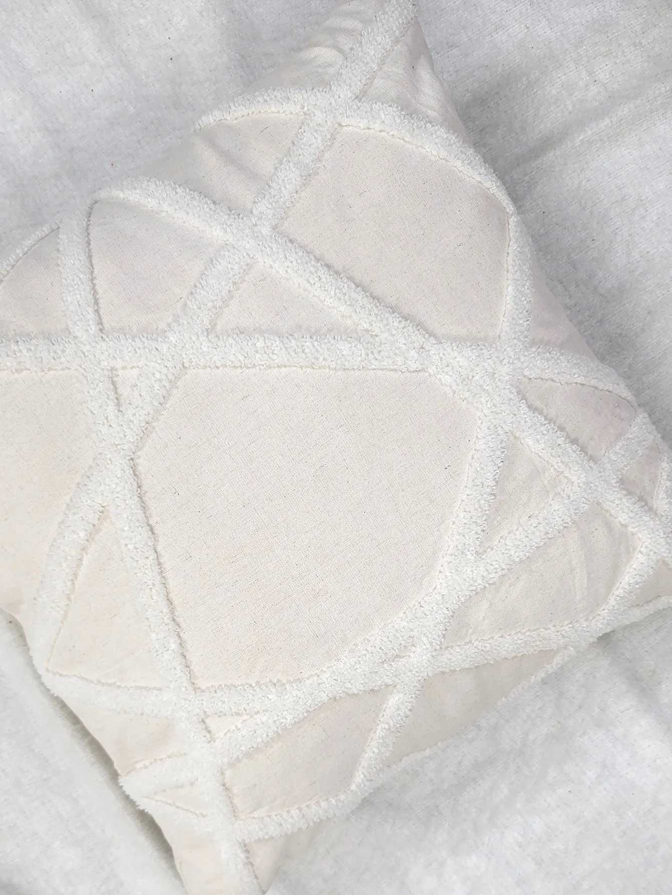 Pillow Case 1pc Geometric Pattern Tufted Cushion Cover Without Filler Modern Throw Cover For Living Room Couch Sofa Home Decor C251120