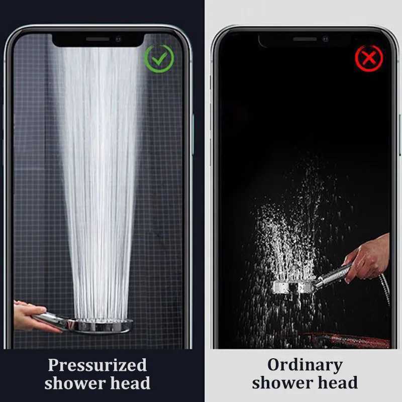 15cm Large Panel Boost Filter Shower Head Three-speed Home Bathroom Large Water Flow Shower Filter Shower SetM251120