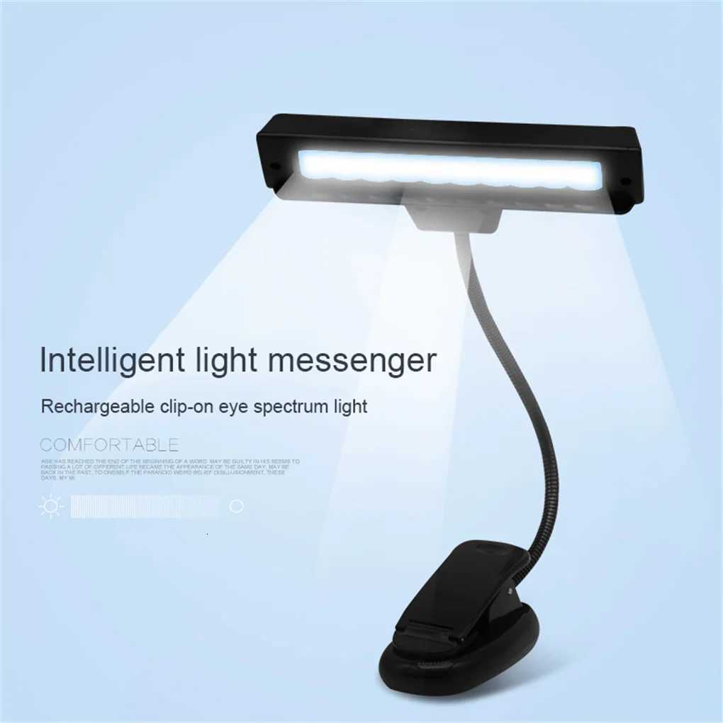 LED Music Stand Light Book Reading Lamp with Flexible Neck Lighting Kit Piano Players Musician Present Supplies M251120