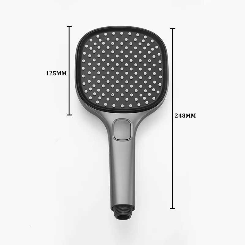 Rose Gold Chrome Matte Black ABS Hand Shower Set with Holder And Hose Wall Mounted Handheld Shower Head for BathroomM251120