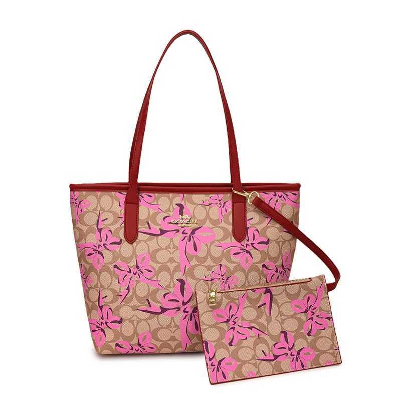 Designer handbag 2025 Cherry Monogram Vintage Crossbody Shoulder Purse for Women Spacious Canvas Shopper Bag Y251120