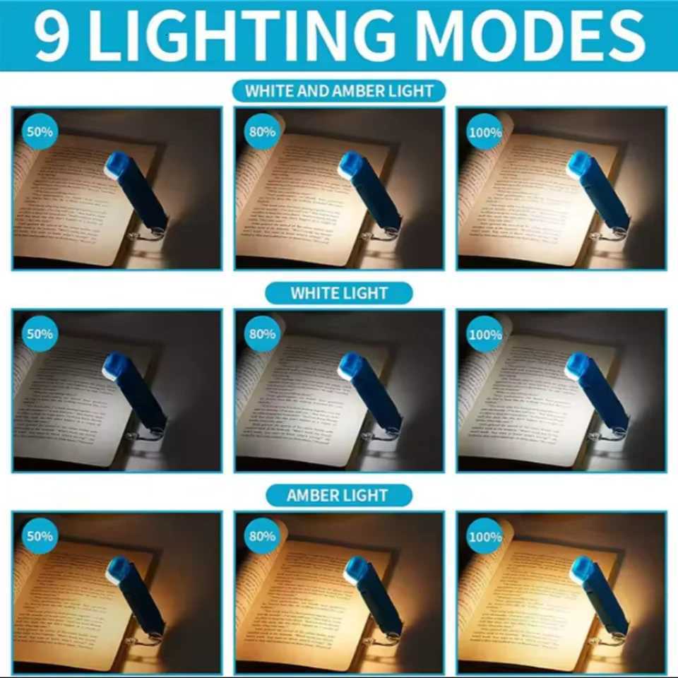 USB Rechargeable LED Bookmark Book Lamp Flexible Bright Clip On Mini Kids LED Reading Book light Reading Lamp Mini Night Light M251120