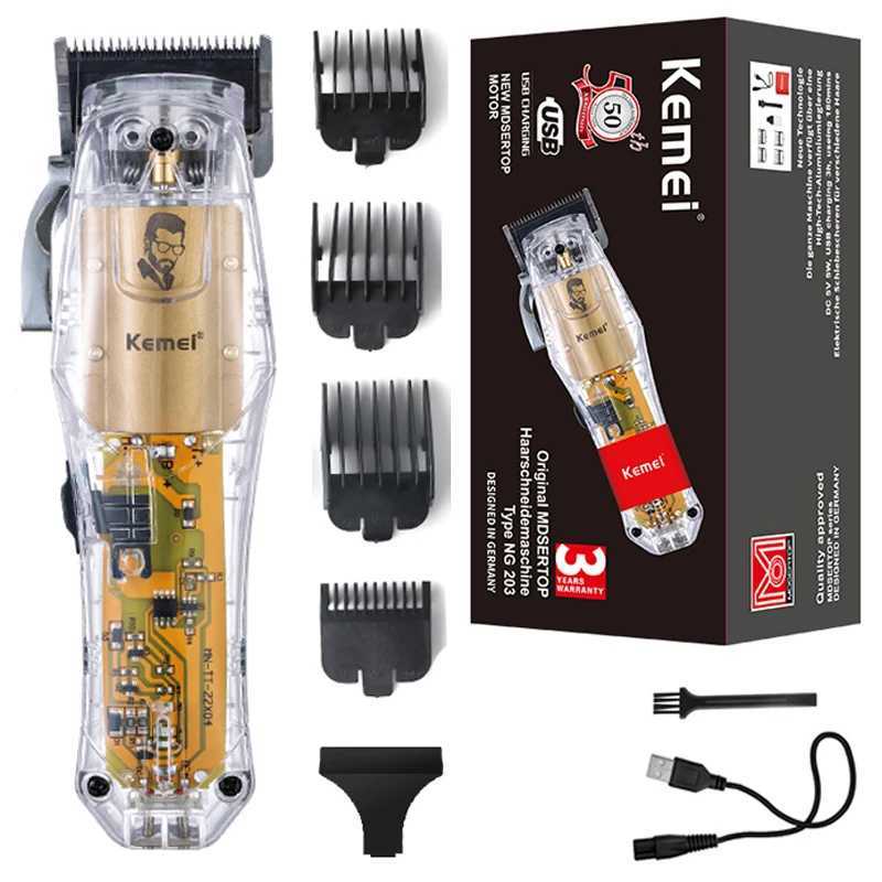 Kemei Ng203 Powerful Cordless Hair Clipper For Men Adjustable Electric Hair Trimmer Rechargeable Beard Hair Cutting MachineT251120