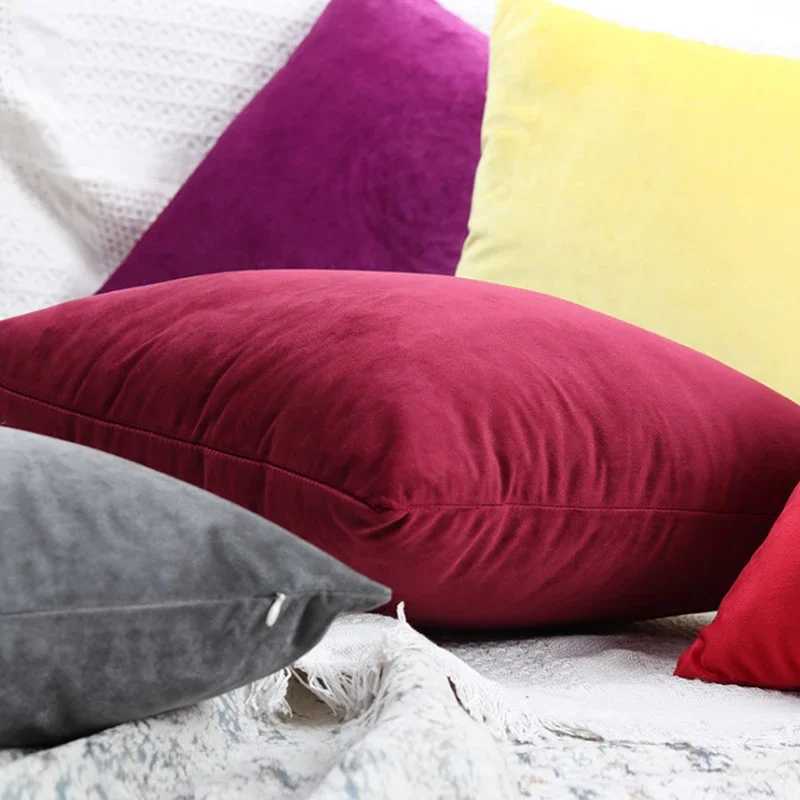 Pillow Case Velvet Cushion Cover Soft Cover 45x45 cm Case for Living Room Sofa Decoration Nordic Home Decor Throw Cover C251120