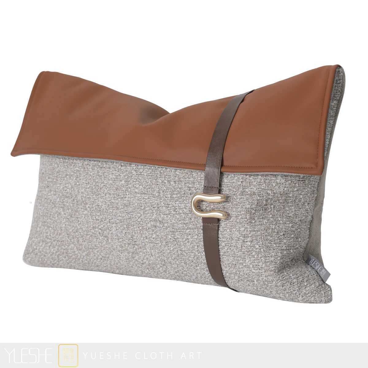 Pillow Case Modern sofa high-end luxury model room hotel living room soft bag waist case back cushion C251120