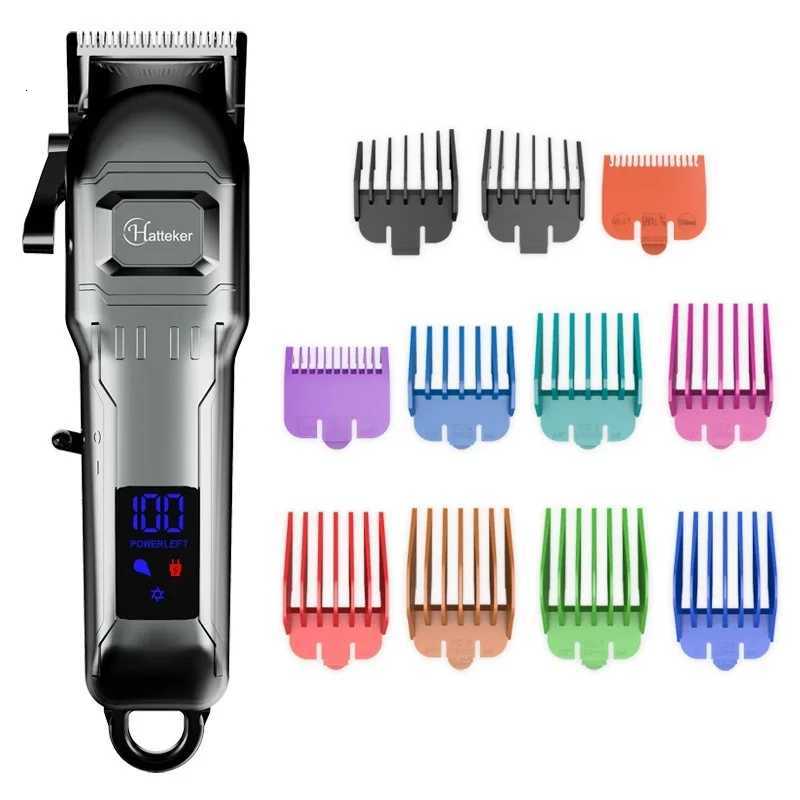 Hatteker Professional Electric Hair Clipper for Men USB Cordless Hair Trimmer Barber Machine with Hairdressing Cape SetT251120
